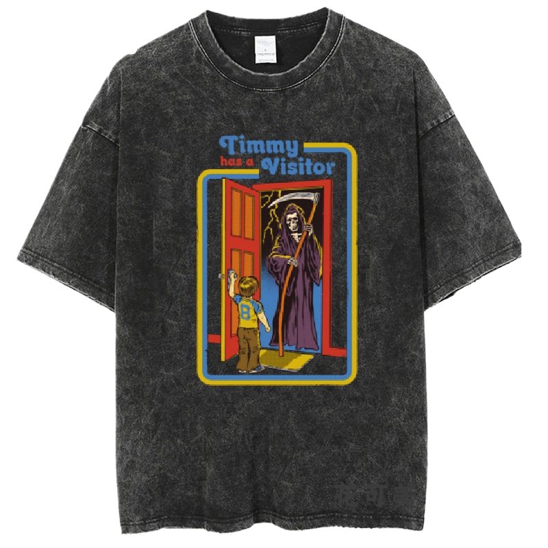 Washed and distressed T-shirt