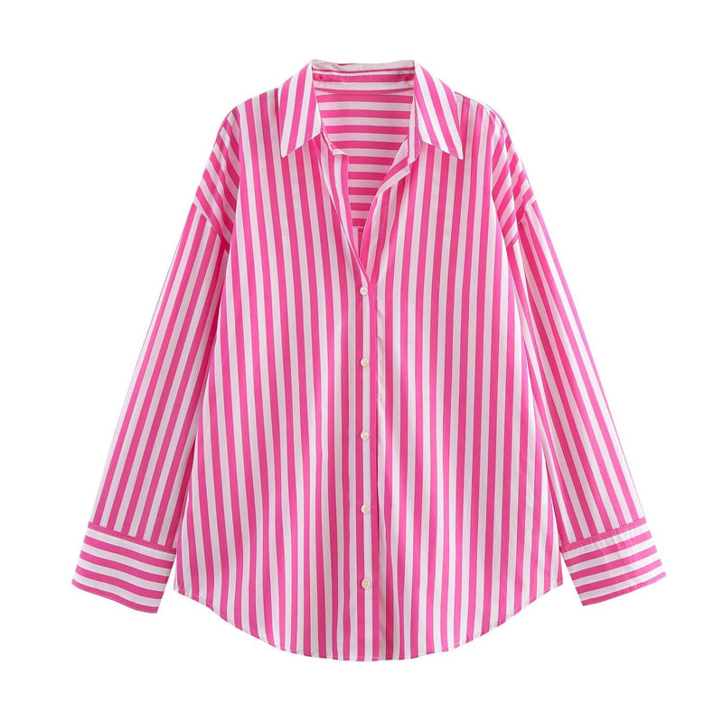 Women's Classic Striped Loose Shirt