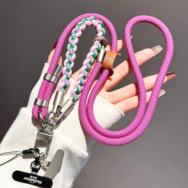Adjustable mobile phone lanyard
