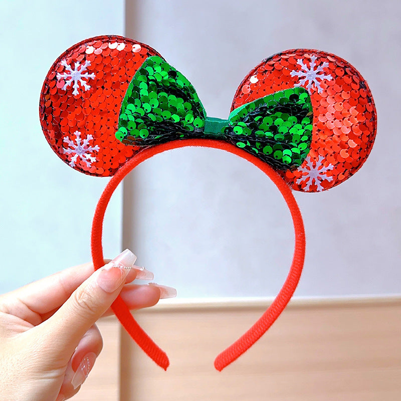 Christmas antler hairpin