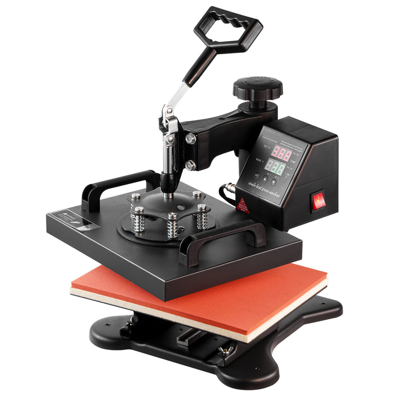 VEVOR Heat Press, 12x10Inch T-Shirt Press Machine, T-shirt Press Heat Press 30x23cm Printing Machine Heat Transfer Sublimation Machine For T-shirts