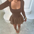 Vestido con tirantes y dobladillo para mujer Bud