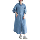 Women's Long Sleeve Denim Coat
