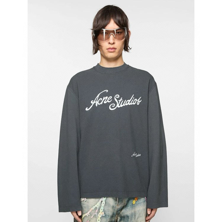 Embroidered Letter Cotton T-shirt