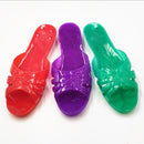 Women's Summer Jelly Bath Plastic Transparent Slippers