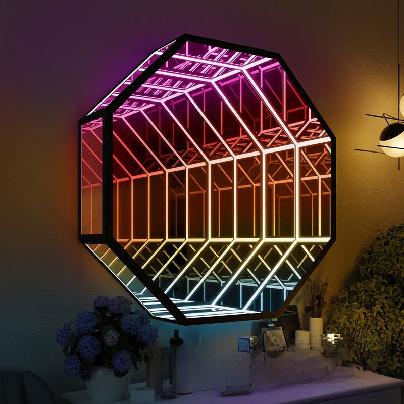 Multi-Layer LED Abyss Mirror Wall Light for Modern Decoration