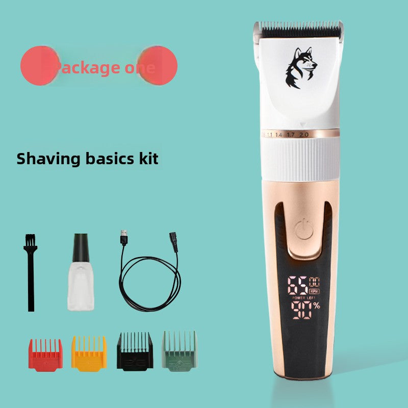 Pet Electric Hair Clipper with LED Light and Low Noise