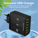 Standard 65W fast charging Korean standard mobile phone charger 6USB multi port fast charging head travel charger - TrendTrove