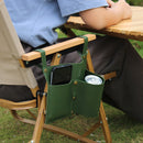 Camping chair leather storage bag mobile phone beer beverage storage bag outdoor chair side bag miscellaneous storage - TrendTrove