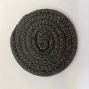 Cotton thread placemat hand woven insulation mat bowl mat cup mat thickened and simple cotton linen table mat - TrendTrove