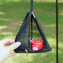 Outdoor triangular sun drying net, foldable storage net, camping hanging net, storage basket, PVC hanging net bag - TrendTrove