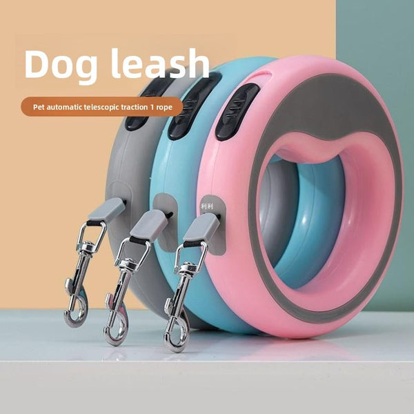 Dog traction rope automatic retractable anti-wear Teddy Bixiong Corgi new dog walking rope pet out walking rope