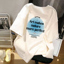 Cartoon Print Ice Silk Short Sleeve T-Shirt