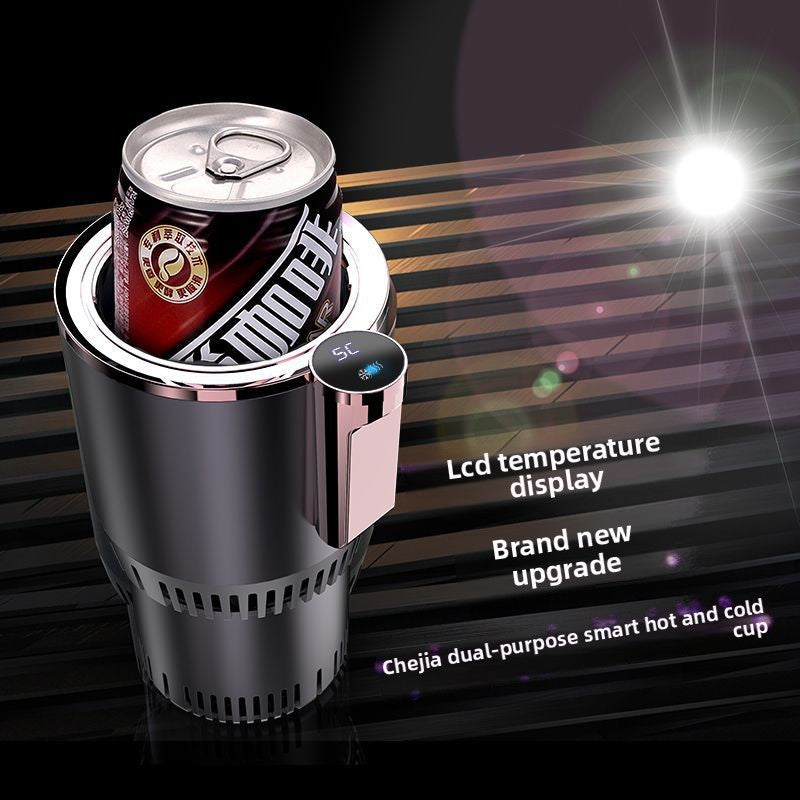 Smart Car Heating and Cooling Cup with Temperature Display