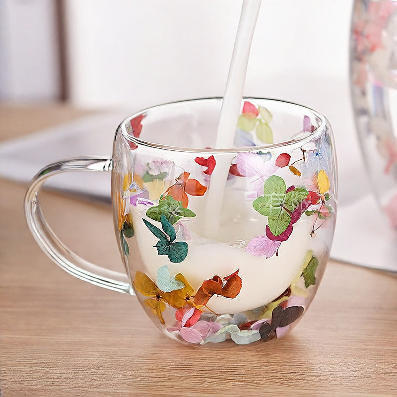 Household borosilicate double-layer glass cup