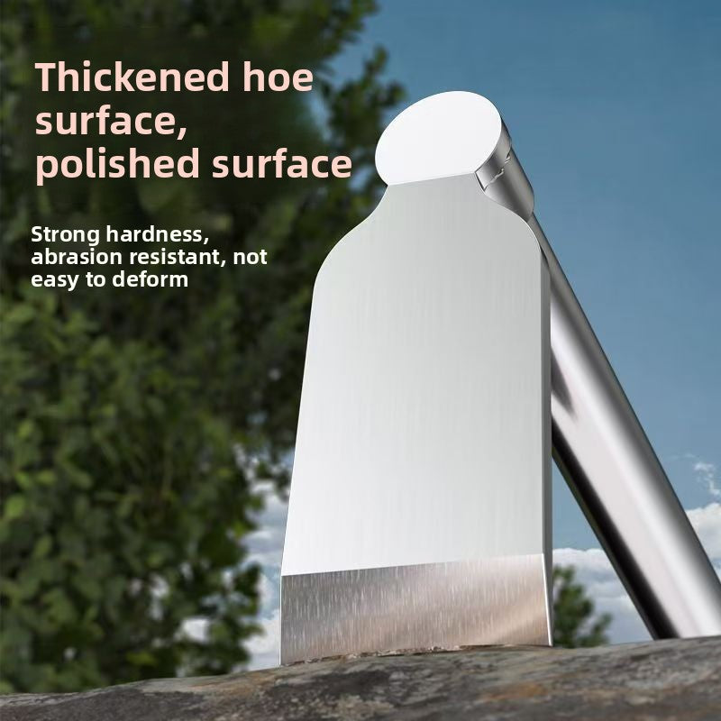 Stainless steel hoe