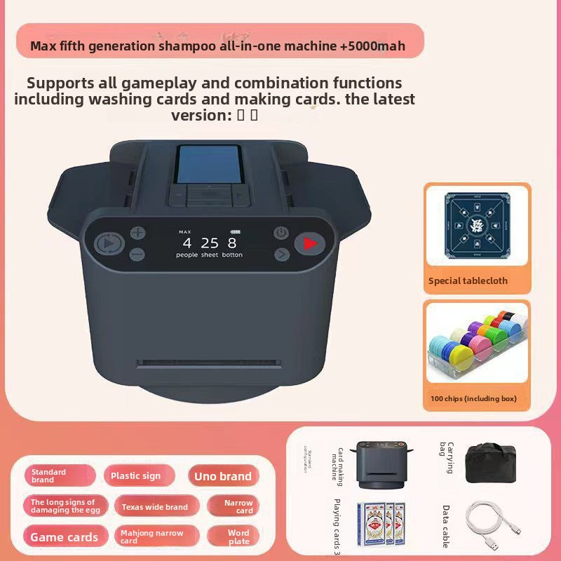 Texas Hold 'em poker shampoo all-in-one machine