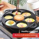 Seven-hole Fried Egg Pan Egg Dumpling Pan Uncoated Stove Universal
