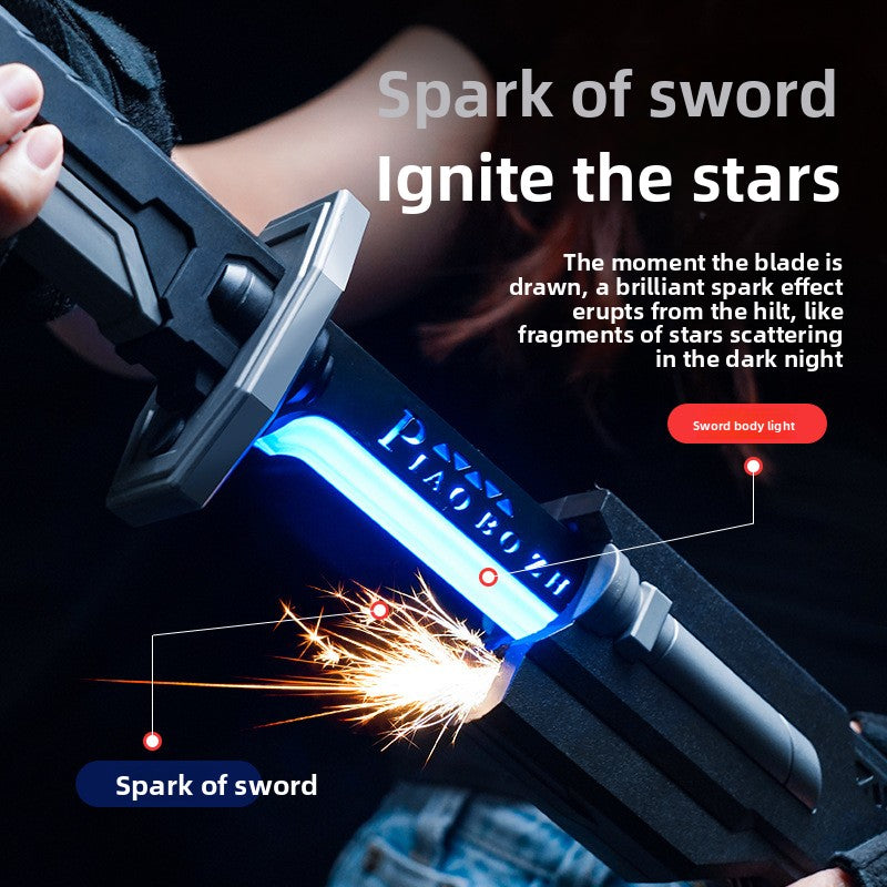 LED Light Up Battle Sword with Sound and Spray