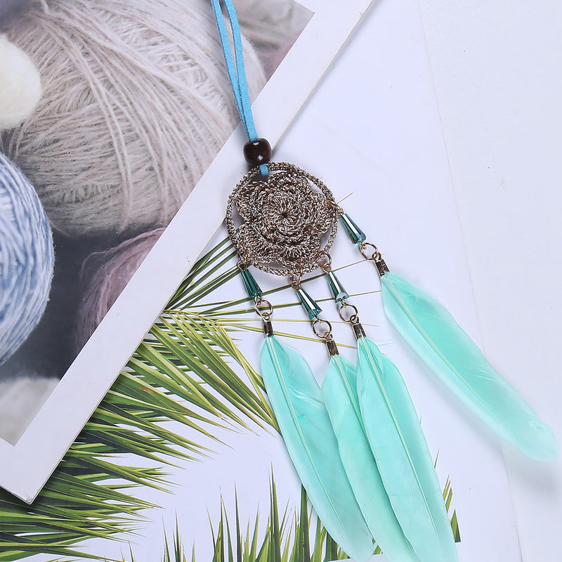 Car Pendant Feather Car Hanging Dream Catcher Car Interior Accessories Strap Car Accessories