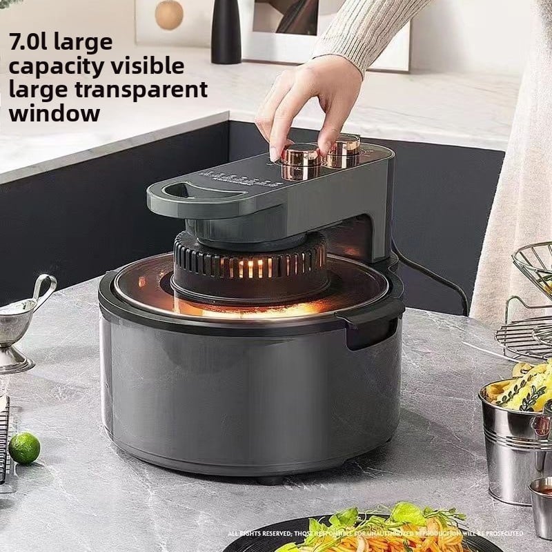 Visual Air Fryer, 5L Household Electric Oil-Free Multi-function Cooker