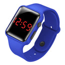 LED electronic watch/student fashion sports LED Apple square silicone electronic watch