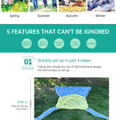 Pop Up Beach Tent Sun Shade Shelter Anti-UV Shelter Fully Automatic Folding Camping Tent - TrendTrove