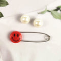 Baby Child Safety Pins Smiley Pins Plastic Safety Pins Medium Size About 40 Large Size About 55 mm