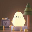 Creative Colorful Pear Duck Pear Night Light Pear Night Light Couple Gift Silicone Cute Night Light Sleeping Night Light - TrendTrove