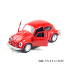 Alloy Car Model Classic Car Door Pull Back Children's Toy Car Girl Cake Decoration Car Ornaments