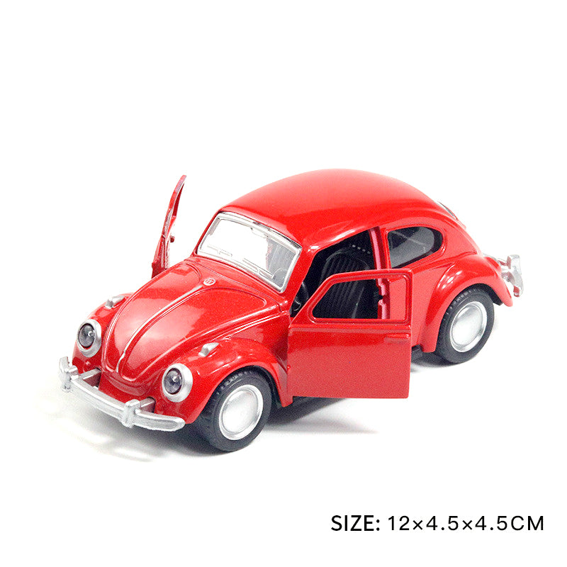 Alloy Car Model Classic Car Door Pull Back Children's Toy Car Girl Cake Decoration Car Ornaments