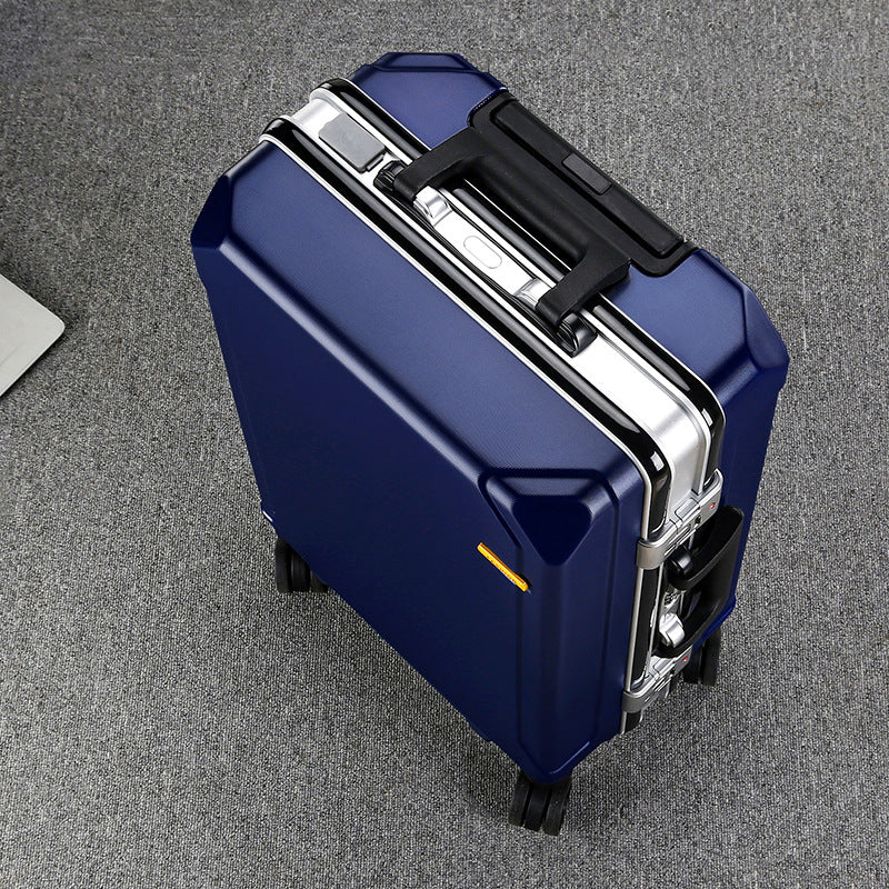 Aluminum Frame Trolley Case with USB Port and Combination Lock
