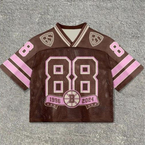 Men's Casual V-neck Short-sleeved Digital Printing Pullover