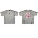 Printed letter-stitched T-shirt set
