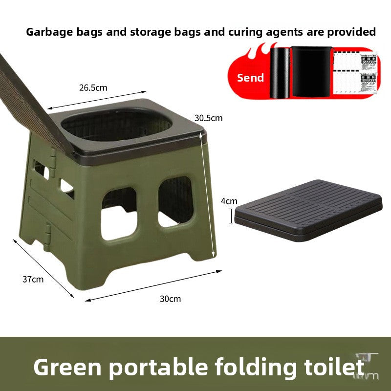 Outdoor portable travel car toilet