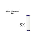 Propeller Driven Shower Head With Stop Button And Cotton Filter Turbocharged High Pressure Handheld Shower Nozzle