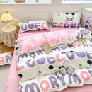 Sábanas minimalistas de algodón puro para el hogar