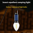 Outdoor Solar Energy Camping Lights Charging With Hooks Tungsten Lamp