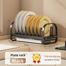 Kitchen Dish Rack with Drainage, Multilayer Storage for Dishes and Cups