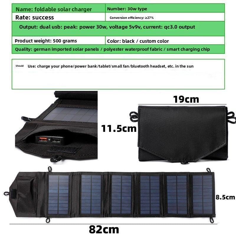 Foldable Solar Charger Panel for Outdoor Use