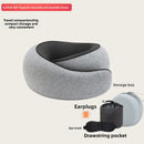 Portable and detachable outdoor airplane travel pillow