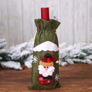 Christmas Linen Wine Bottle Cover Decorative Doll