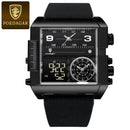 Dual Display Waterproof Electronic Watch