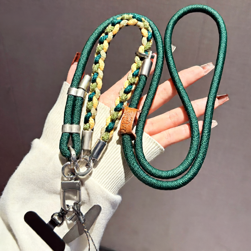 Adjustable mobile phone lanyard