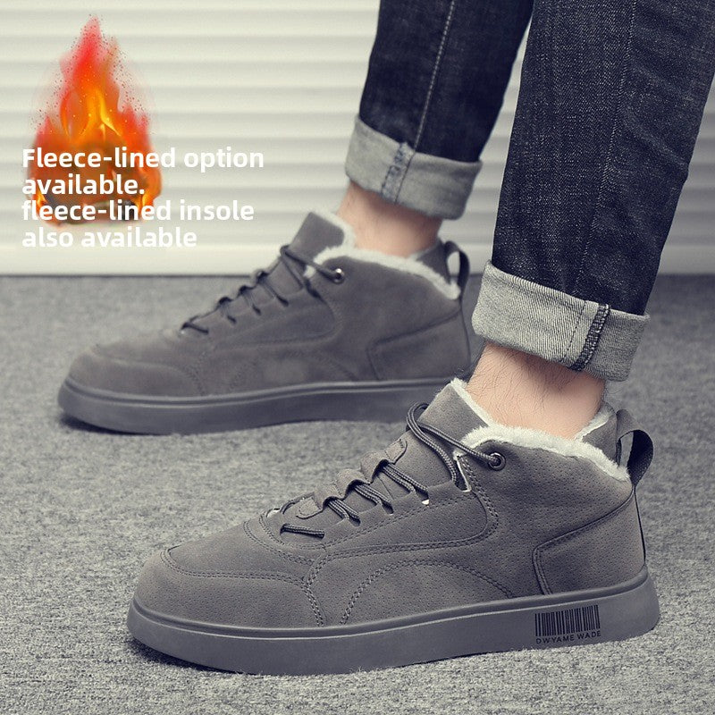 high-top canvas shoes for men