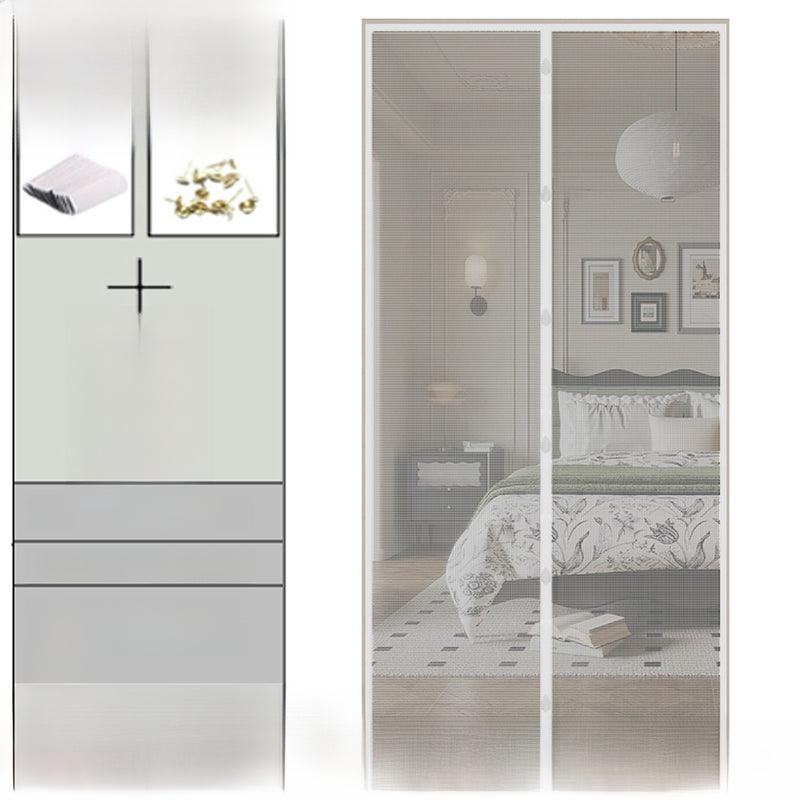 Magnetic Anti Mosquito Door Curtain with No Drill Installation
