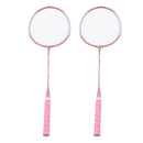 Badminton Rackets Pink Professional Separate Iron Alloy Badminton Rackets for Beginners Student Training