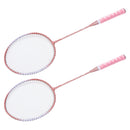 Badminton Rackets Pink Professional Separate Iron Alloy Badminton Rackets for Beginners Student Training