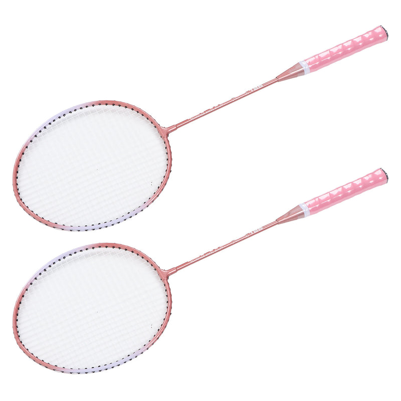 Badminton Rackets Pink Professional Separate Iron Alloy Badminton Rackets for Beginners Student Training