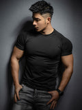 Men's Elastic Quick-Dry Sports T-Shirt